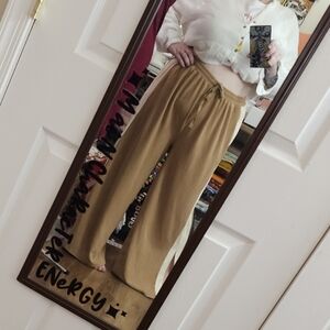 NWT Entro Beige Wide Leg Pants